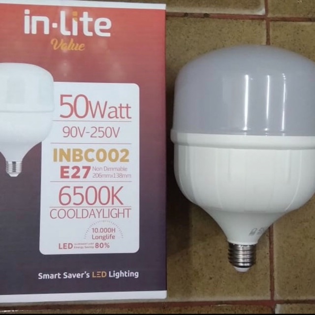 Lampu LED kapsul in-Lite 50 watt E40