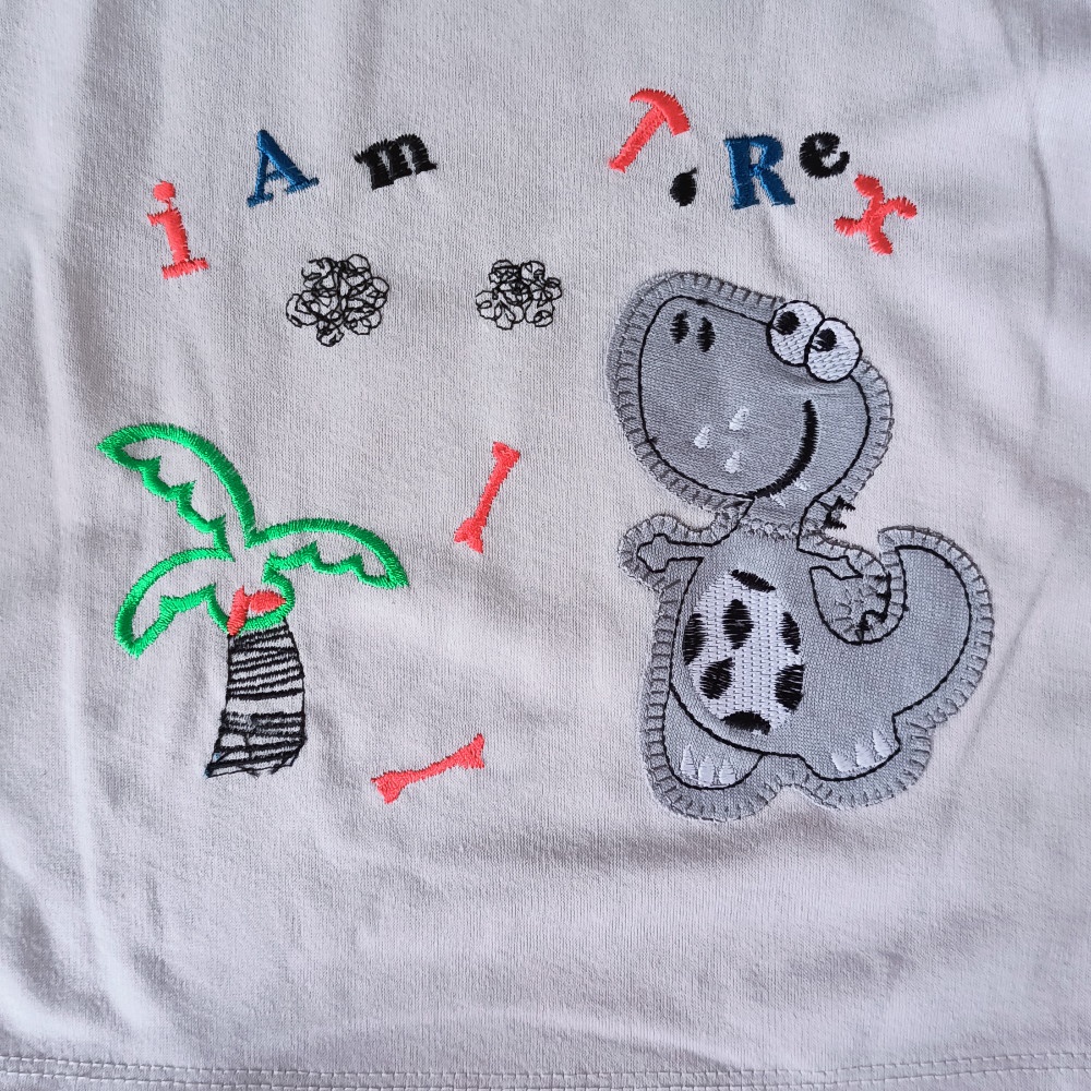 Setelan Pendek Baju Bayi Laki-laki size 3-18 Bulan MOTIF IAM TREX