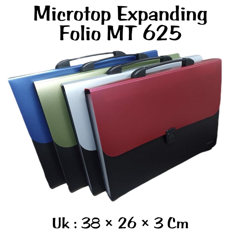 

MICROTOP EXPANDING FILE UKURAN FOLIO DILENGKAPI DENGAN SMART LOCK 13 POCKETS MT625