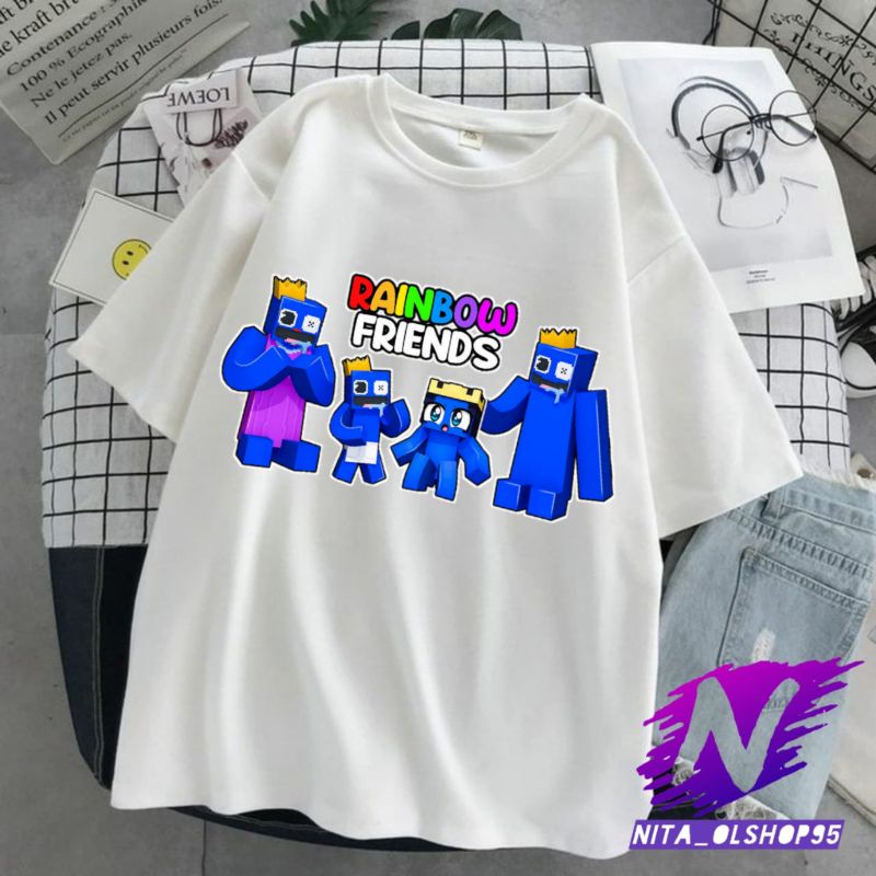 kaos anak rainbow friends baju anak rainbow friend roblox terbaru minecraft