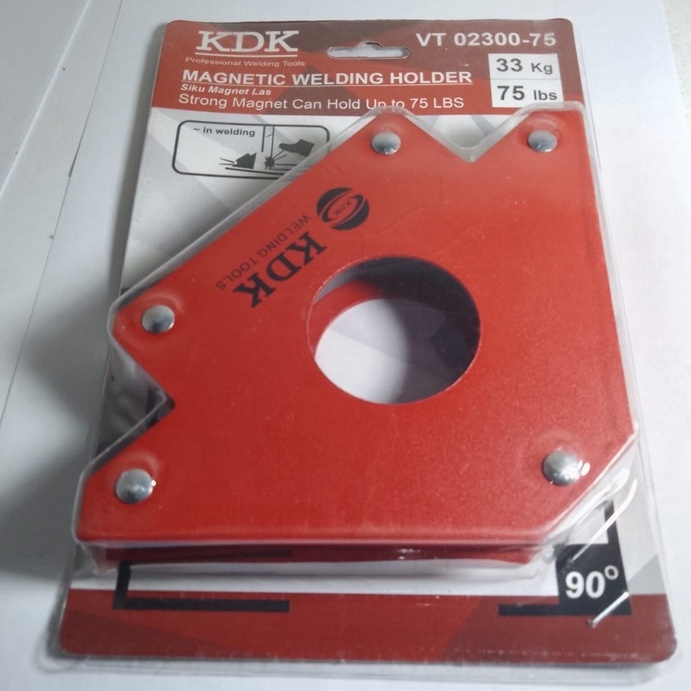 KDK Magnetic Welding Holder / Siku Las Magnet 75 LBS ( 33 KG ) 5&quot; / 5 INCH
