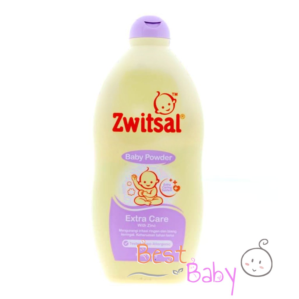 ZWITSAL Baby Powder Extra Care Zinc 300 gram / Bedak Tabur Bayi