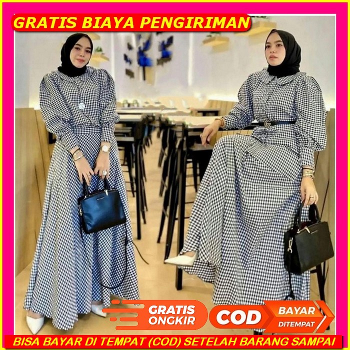 Gamis Terbaru 2021 Termurah / Naomi Dress / Gamis Remaja Dewasa Kekinian Korean Style / Busui Friend