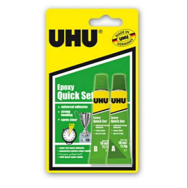 

UHU Epoxy Ultra Strong Lem Logam Marmer Kayu