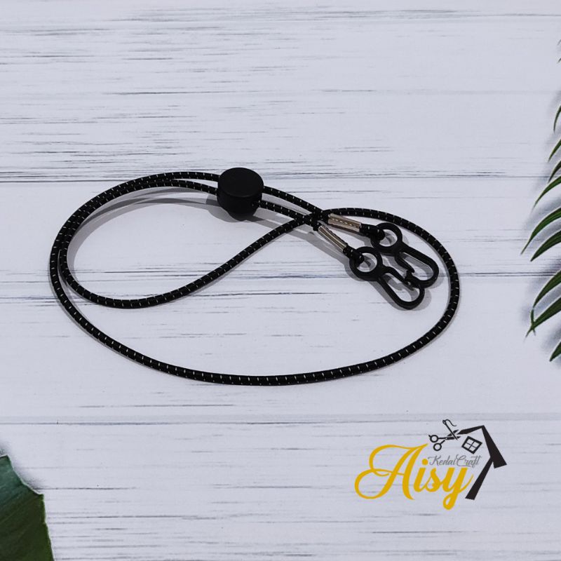 Strap Masker 2in1 Polos / Tali Masker Polos / Konektor plus Kalung Masker