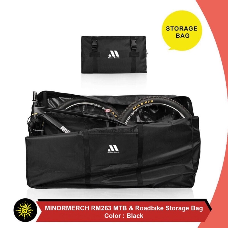 MINORMERCH RM263 Bike Loading Carry Bag 26” 27.5” 700C-Tas Travelling Jinjing Sepeda Road Bike MTB