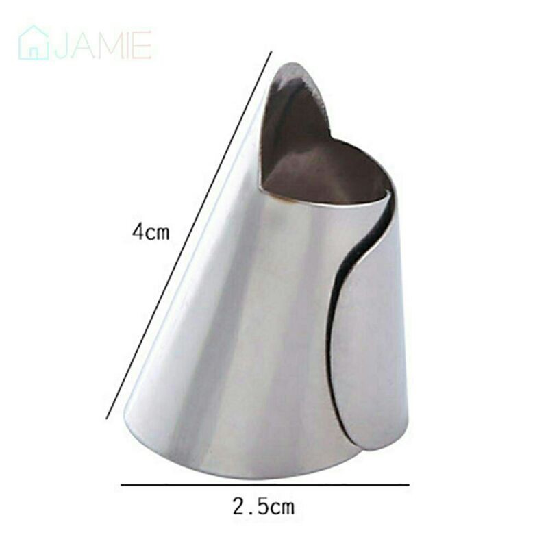 Alat Pengupas Pelindung Jari Bahan Stainless Steel Untuk Buah/Kacang