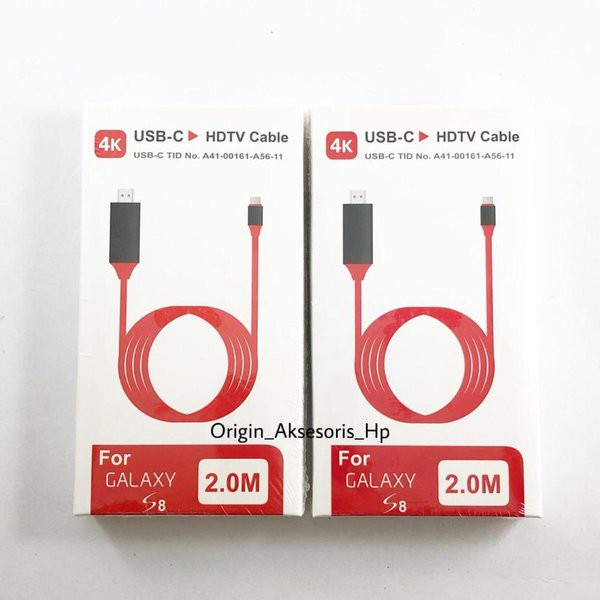 Tipe C Ke HDMI AV TV HD Kabel HDMI USB-C Buat Android Samsung Galaxy S8 S9 S10 Note 10 Terlaris