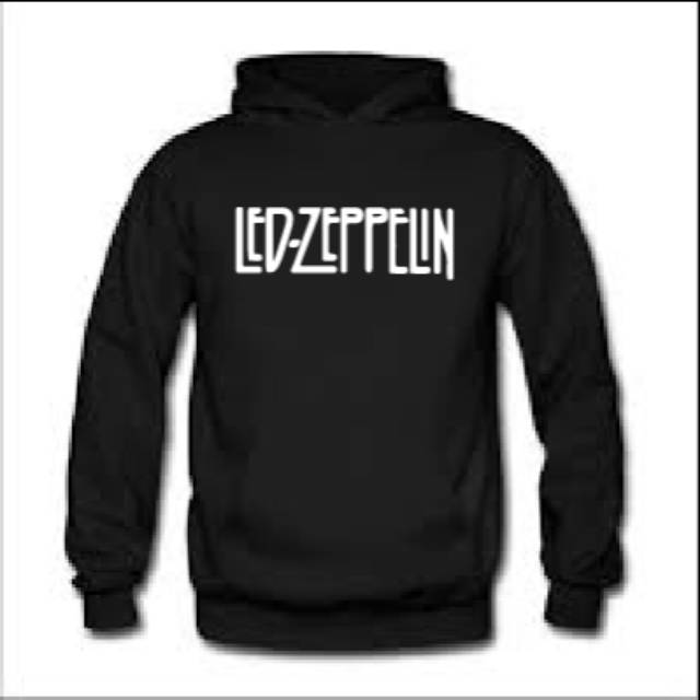 JAKET HOODIE JUMPER BAND LED ZEPPELIN LOGO DISTRO UNISEX PREMIUM