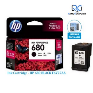 HP 680 Black F6V27AA Ink Cartridge - 100% ORIGINAL &amp; BARU