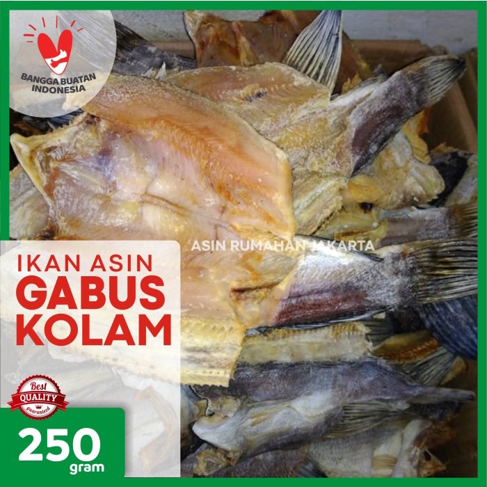 

PROMO Ikan Asin Gabus Kolam 250 Gram / Ikan Gabus Kolam Asin / Ikan