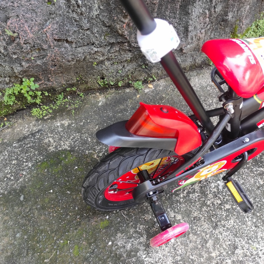 Sepeda BMX Anak 12 inch Dorong Lampu Belakang