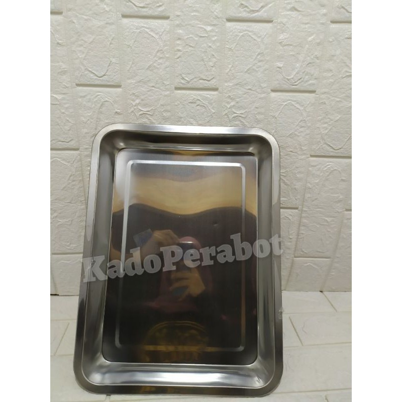 Nampan stainless 555 - baki stainless- baki prasmanan wadah catering MegaStore