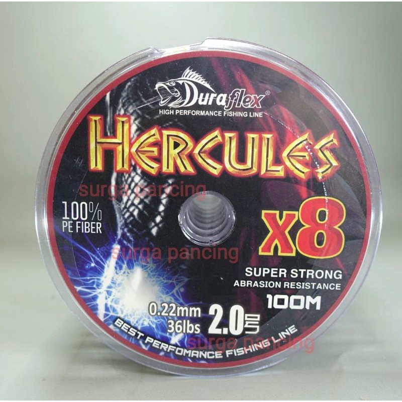 senar PE HERCULES DURAFLEX X8 multicolor , connecting-PE 2/0.22mm