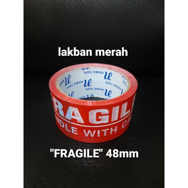 

lakban merah/red FRAGILE 48mm/40m FULL