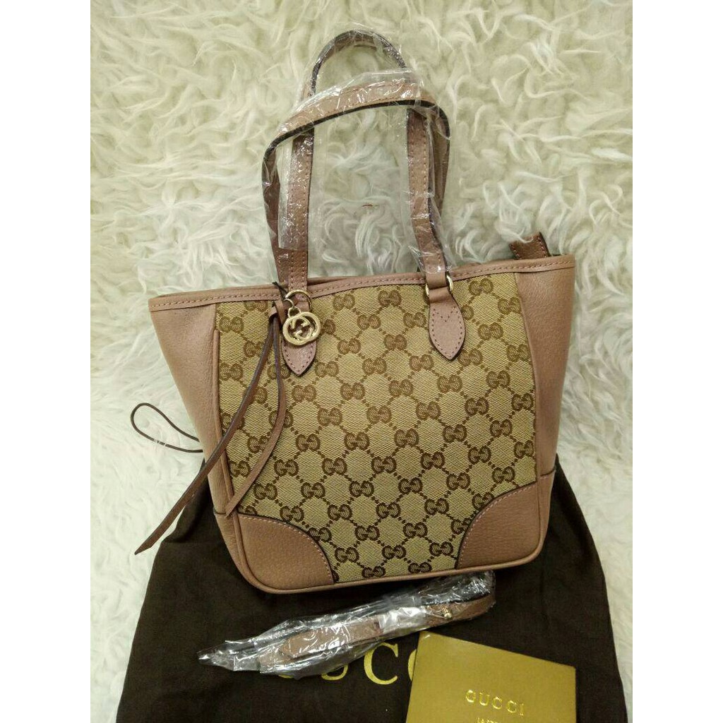 TAS GUCCI MINI TOTE KANVAS PREMIUM
