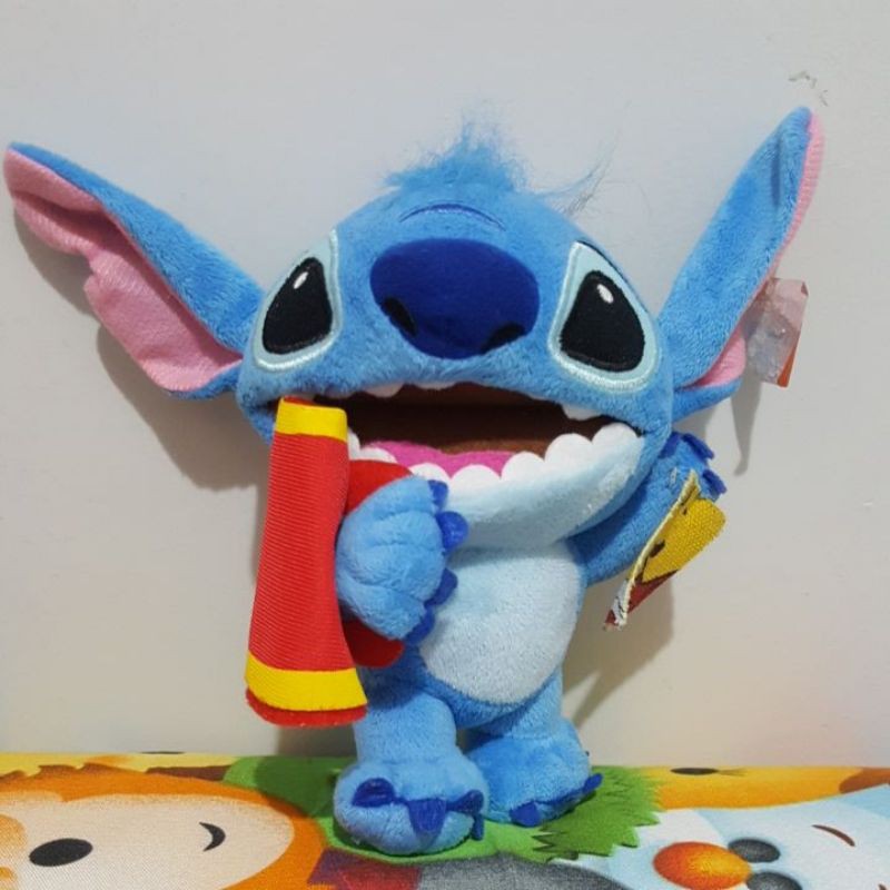 Boneka Stitch Megaphone ori Disney Lilo n stitch