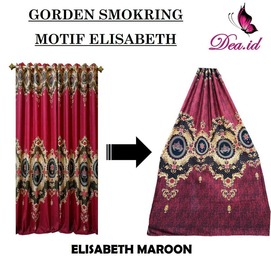 [DEASHOP] GORDEN SMOKRING 12 RING MOTIF BATIK ELISABETH SULTAN MEWAH AESTHETIC MINIMALIS HORDENG HORDEN PINTU JENDELA KORDEN GORDYN HOMEMADE SMOKERING 12 LUBANG