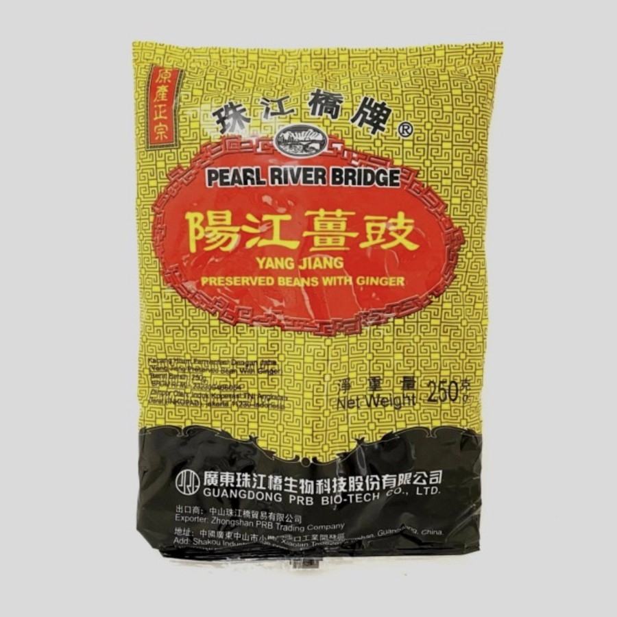 Pearl River Bridge PRB Kacang Hitam Dengan Jahe / Preserved Beans With Ginger 250 Gram