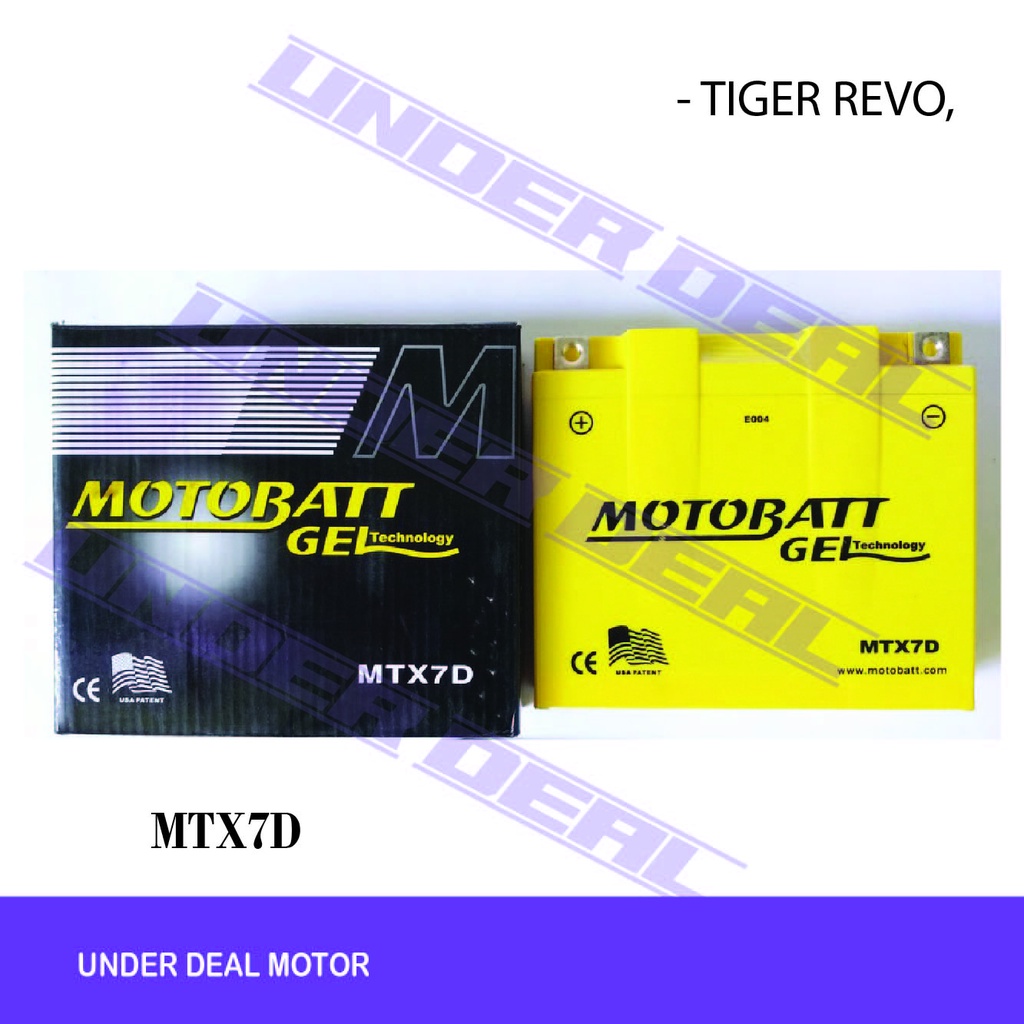 MOTOBATT Aki Gel MTX7D TIGER REVO