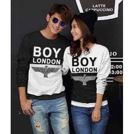 BARANG MURAH COUPLE SWEATER BOY LONDON LO COUPLE SWEATER BOY LONDON BABYTERY KEKINIAN