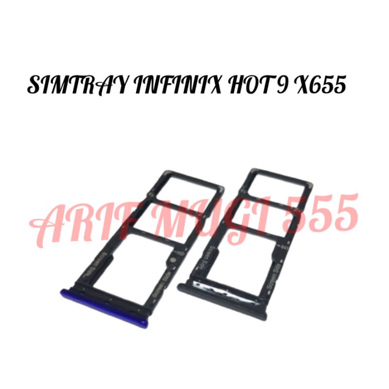 SIMLOCK SIMCARD SIMTRAY TEMPAT SIM KARTU INFINIX HOT 9 X655 ORIGINAL