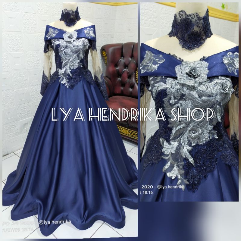 Baju pengantin /pre wedding satin bridal 3D