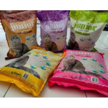 JUNIOR CAT LITTER/PASIR KUCING WANGI GUMPAL 25L (KHUSUS GOJEK)