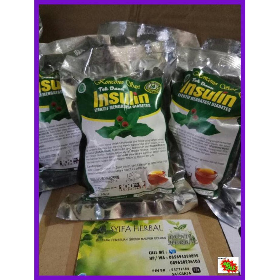 

SETEBAID- TEH DAUN INSULIN CURAH ISI 30 GRAM -ASLIII.