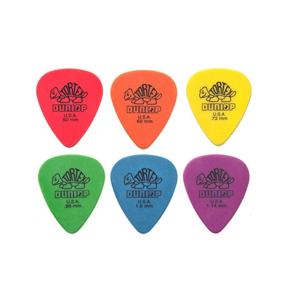 [Elegan] Dunlop Guitar Picks 0.5/0.6/0.73/0.88/1.0/1.14mm Dunlop Series Triangle Vintage Grip Gitar Mediator Bass Aksesoris Gitar Plectrum