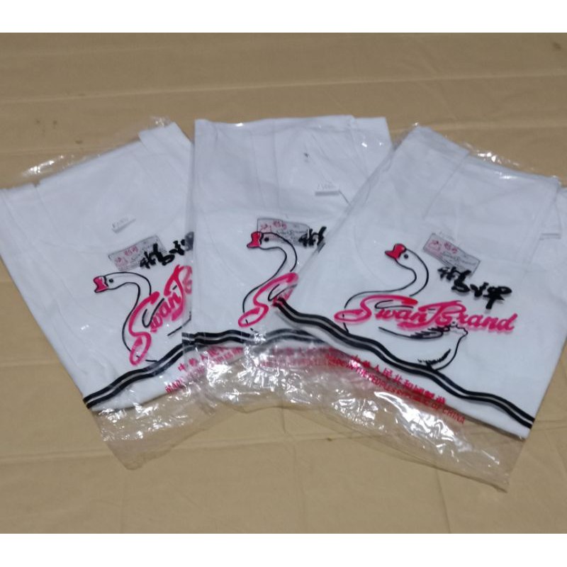 KAOS SINGLET Swan Brand Putih