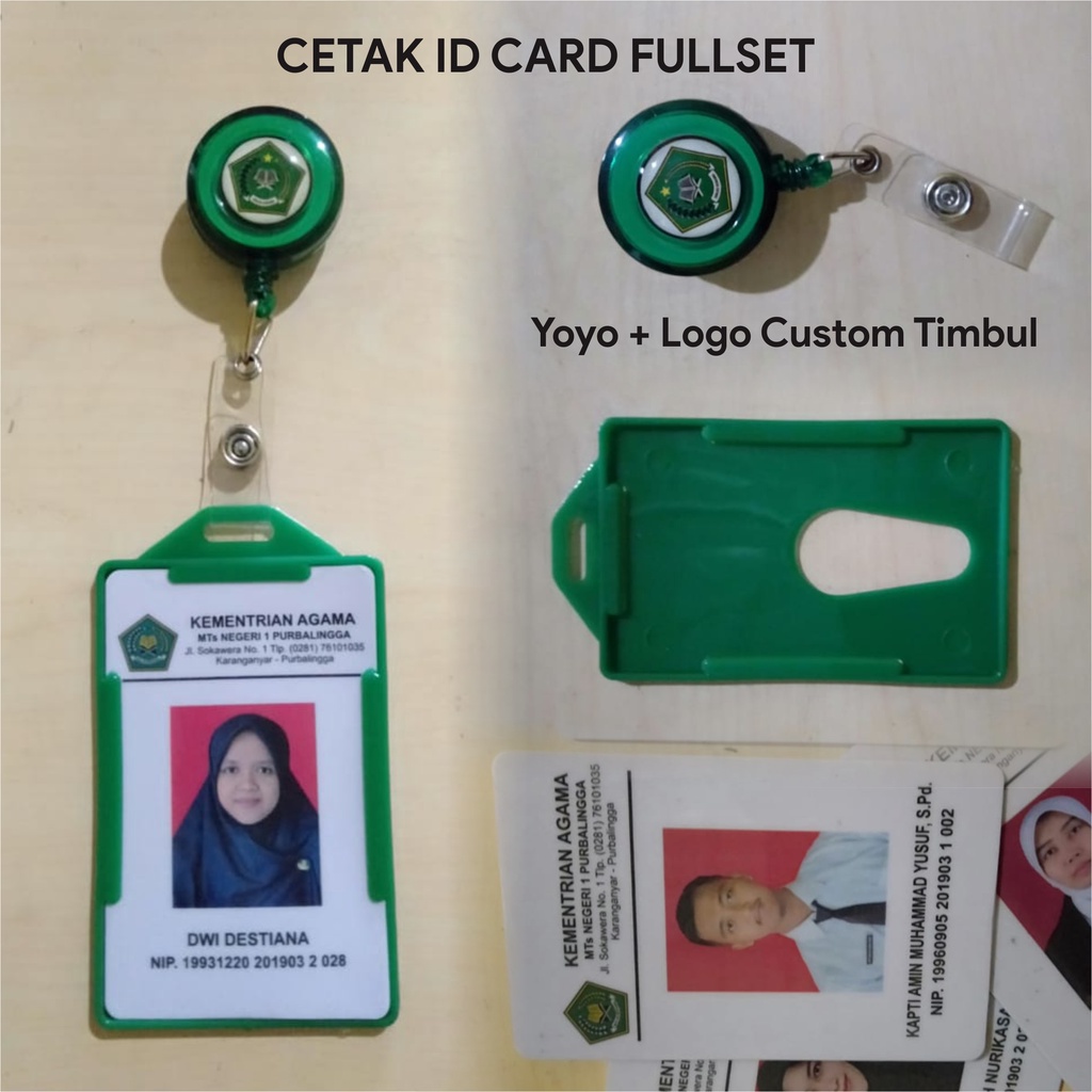 

Cetak ID Card Fullset + Case/holder + Yoyo + Logo Resin