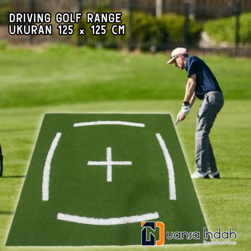 matras driving golf range ukuran 125 x 125 cm