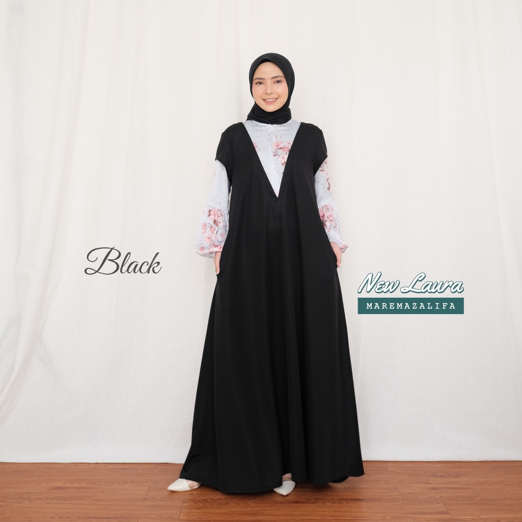 Laura Dress by Zalifa Marema - Baju Muslim Wanita - Gamis