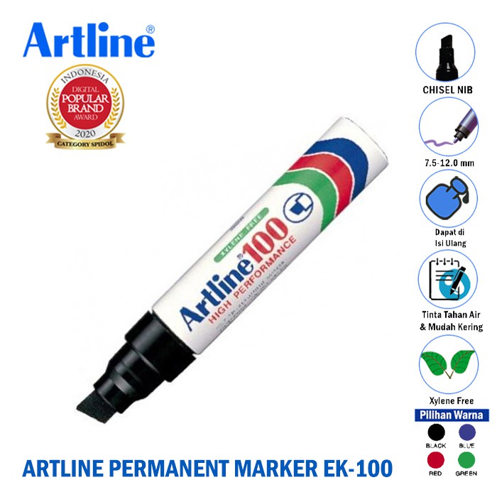 

ARTLINE PERMANENT MARKER EK-100 7.5-12.0MM