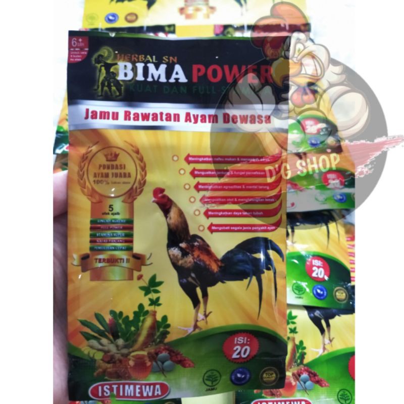 BIMA POWER 1 SACHET Obat Jamu Ayam Bangkok Jago
