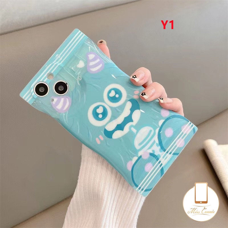 Soft Case Pelindung Motif Kartun Monster Untuk iPhone 7Plus 8Plus XR 11 14 12 13 Pro Max 6 6s 7 8 14 Plus X XS Max SE 2020