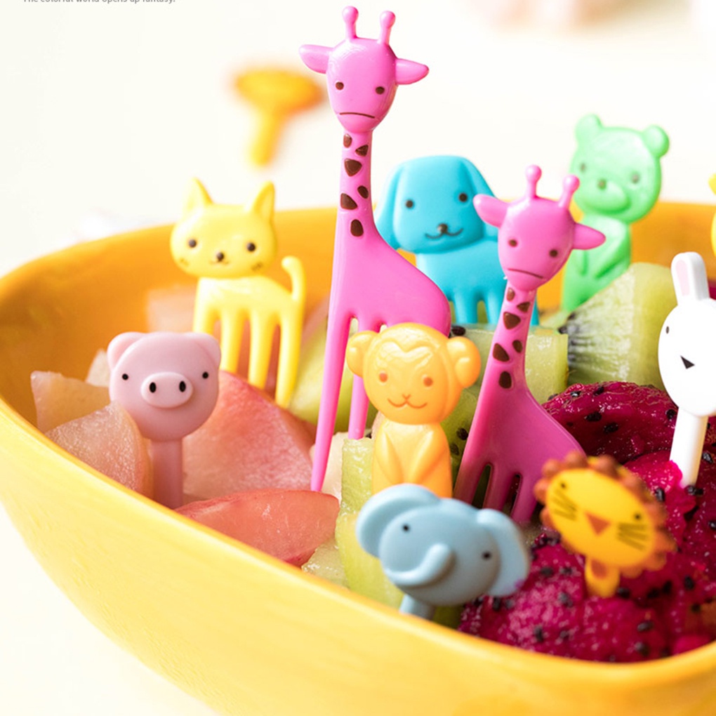 [DEASHOP] GARPU BUAH MODEL HEWAN / DESSERT FORK ANIMAL / GARPU ANAK / HIASAN BEKAL MAKAN ANAK / TUSUKAN BENTO BUAH ANAK / CHILDREN FRUIT FORK DECORATION DESSERT TOOTHPICKS