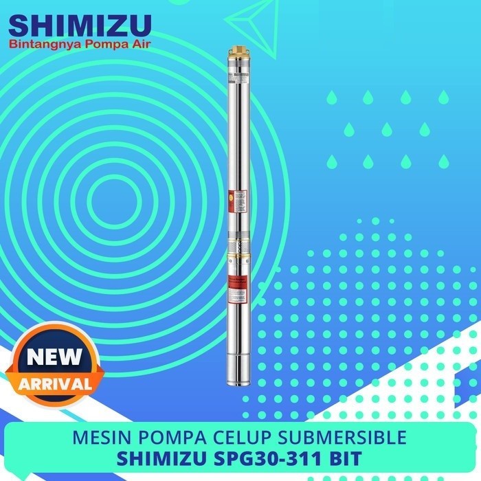 TERHEMAT SHIMIZU POMPA CELUP SUBMERSIBLE SATELIT 0.5HP SPG30-311 BIT