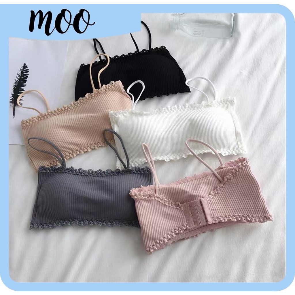 MOO B653 BRA CROP SEXY KEMBEN RENDA MODEL BUSA TALI CROP TOP Bralette Tali COD