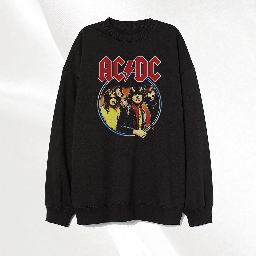 Crewneck ACDC Discography AC/DC Vintage Sweater Hoodie Music Unisex