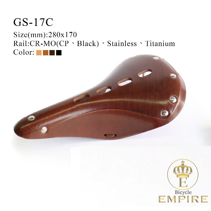 Jok Sepeda Saddle Sadel Kulit Gyes GS 17C Bicycle Empire