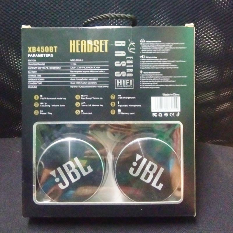 Headphone JBL XB450BT