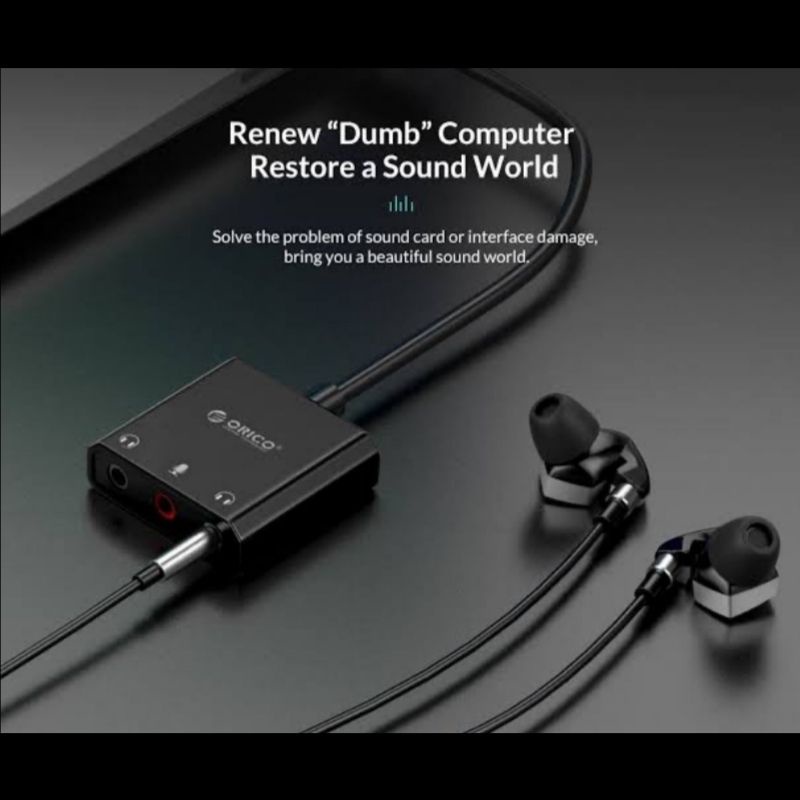 ORICO SKT3 Sound Adapter 3X Aux USB External Sound Adapter