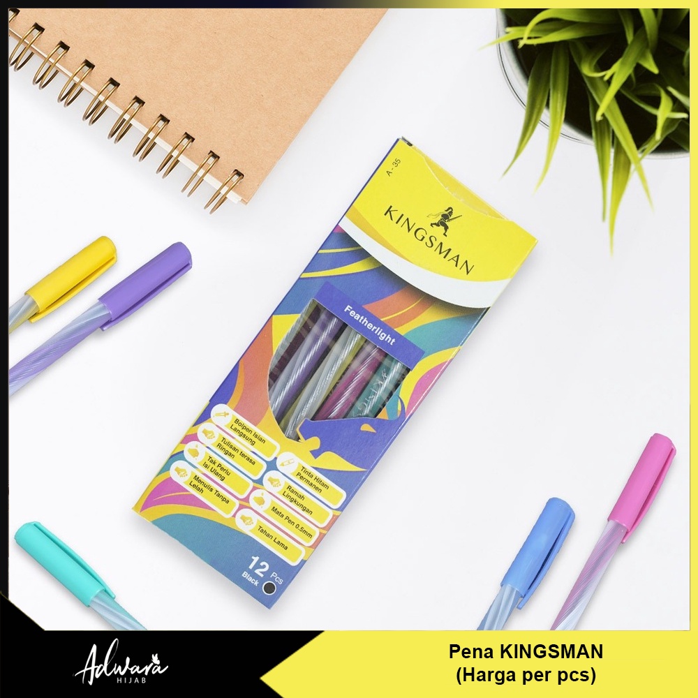 

Pulpen Lilir Ulir Motif Pelangi Tinta Hitam 1 Pcs Kingsman Stark