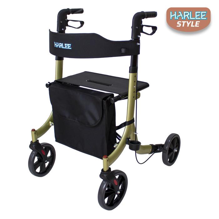 Apg | Harlee Style Rollator - Alat Bantu Jalan - Walker Beroda Roda 4