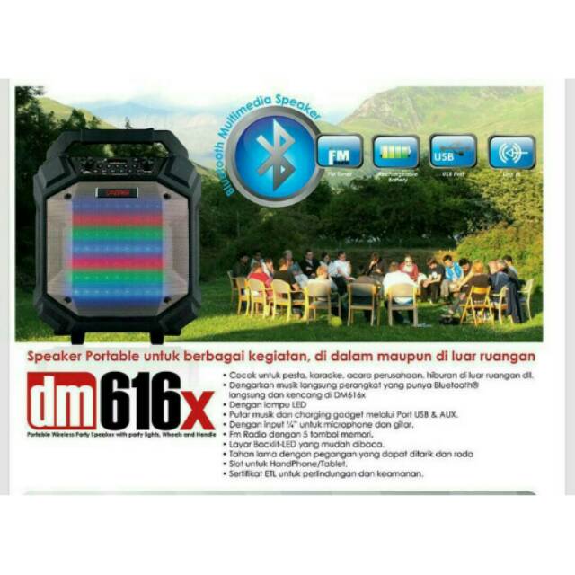 Speaker Aktif Karaoke n Radio BiG  Dazumba DM616x
