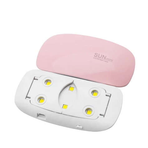 BISA COD MINI UV LED MESIN PENGERING NAIL GEL KUKU PALSU / Lampu LED UV Mini 6W Portabel Nail Dryer-6