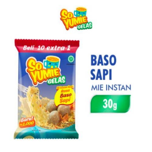 

So Yumie Mie Gelas Baso Sapi 20 x 30 gr