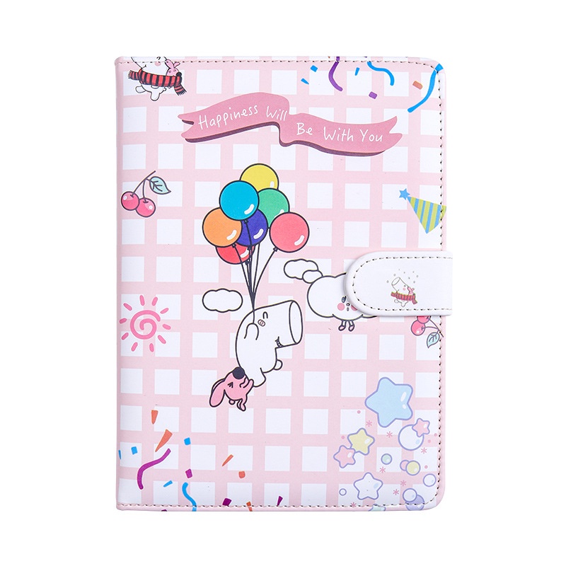 PINKY Buku Cover Kulit Premium Catatan Tulis Kerja Cover Kulit Kertas Blue Grey Memo Menulis Line Garis Pink Blue Notebook Cute Elegant Cewek Diary Wanita